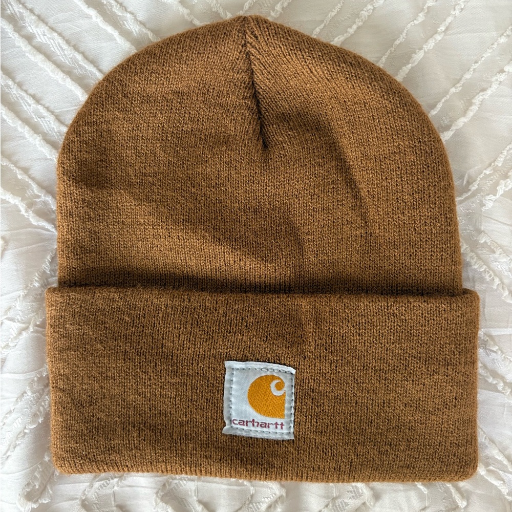 Carhartt Brown Tan Knit Beanie - Kids